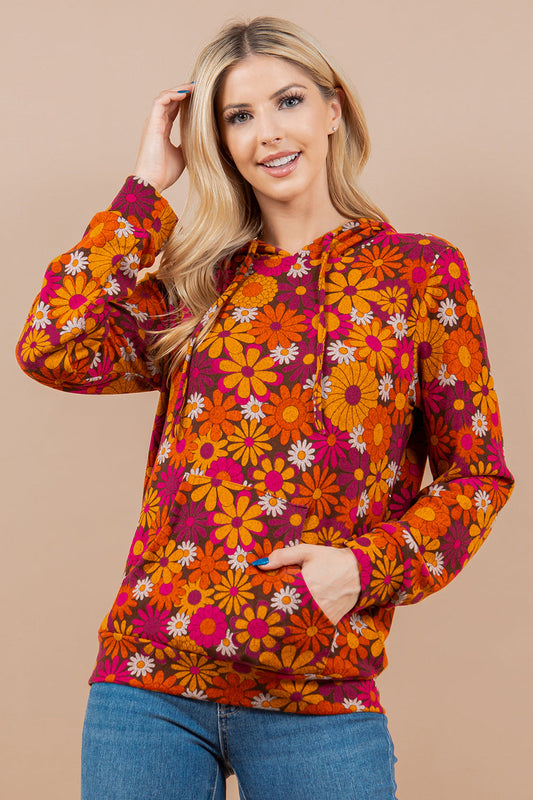 Retro Flower Power Hoodie